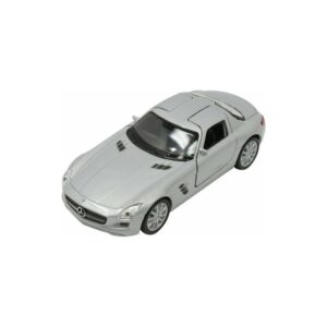 008805 Kovový model auta - Nex 1:34 - Mercedes-Benz SLS AMG Stříbrná