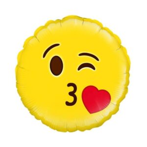 229325 Godan Fóliový balón - Emoji Kiss - 45cm