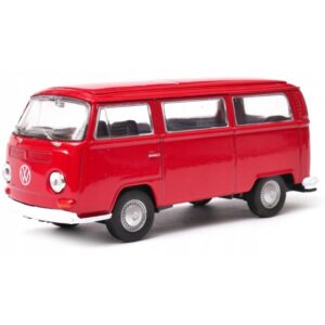 008805 Kovový model auta - Nex 1:34 - 1972 Volkswagen Bus T2 Červená