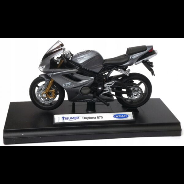 008690 Model motorky na podstavě - Welly 1:18 - Triumph Daytona 675