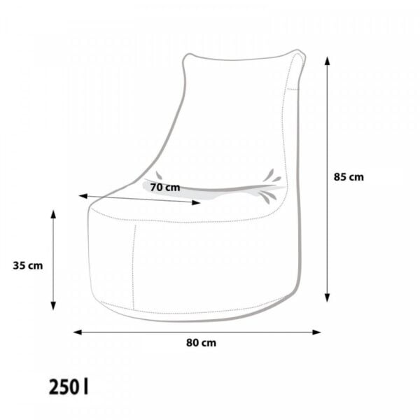 EF4017 Ecopuf Sedací vak Ecopuf - SEAT L Modern polyester DG58/NC14