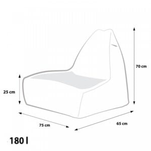 EF4018 Ecopuf Sedací vak Ecopuf - KEIKO S Modern polyester DG55/NC8