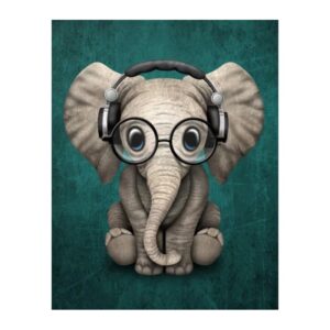 783523 NORIMPEX 5D Diamantová mozaika - Music Elephant