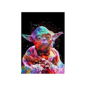 783677 NORIMPEX 5D Diamantová mozaika - Colorful Yoda