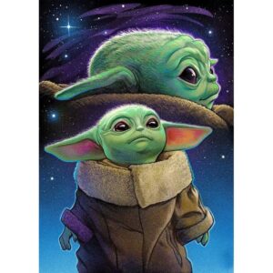 784001 NORIMPEX 5D Diamantová mozaika - Baby Yoda