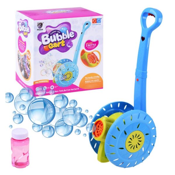 ZA4315 NI Svítící bublifuk s madélkem pro tlačení - Bubble Cart