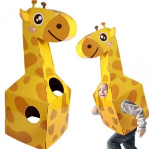 2112 Dětský kartonový DIY kostým - Žirafa