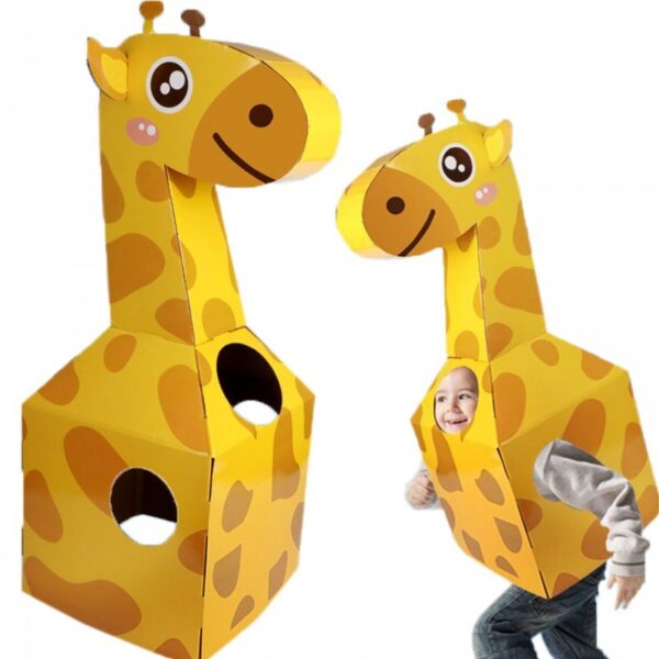 2112 Dětský kartonový DIY kostým - Žirafa