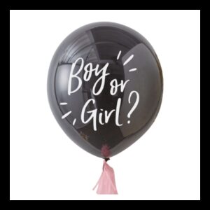 400087 GRABO Gigantický balon s konfetami - Boy or Girl? Dívka