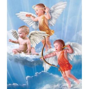785350 NORIMPEX 5D Diamantová mozaika - Baby Angels