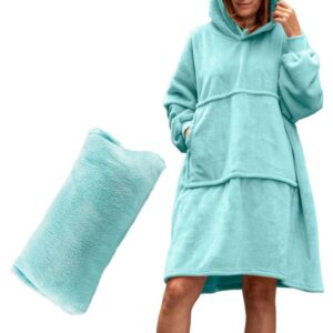 Bluzair - mikinová deka oversize - mátová