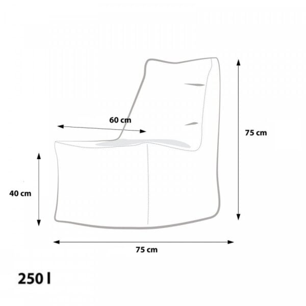 EF8003 Ecopuf Sedací vak ECOPUF - SOLID - OUTDOOR M20