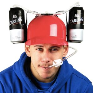 Pivní helma - červená