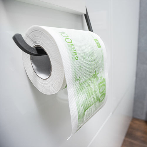 Toaletní papír 100 eur