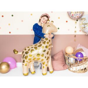 FB70 Party Deco Fóliový balón - Žirafa - béžový
