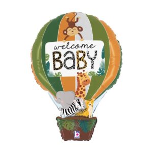 25224-P GRABO Fóliový balón - Safari - "Welcome Baby" - 76cm