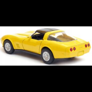 008805 Kovový model auta - Nex 1:34 - 1982 Chevrolet Corvette Coupe Žlutá