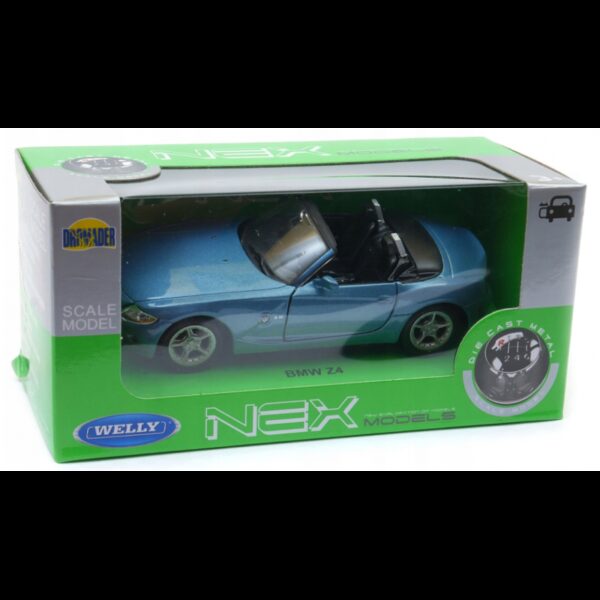 008805 Kovový model auta - Nex 1:34 - BMW Z4 Modrá