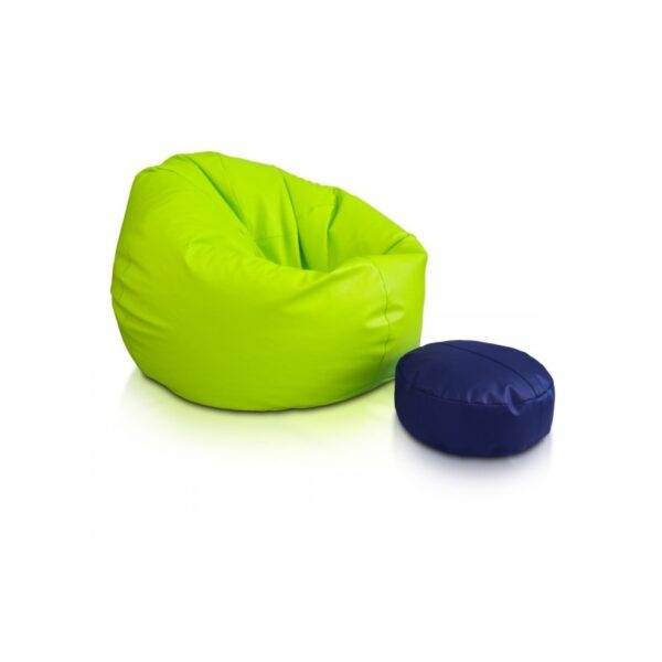 EF1013 Ecopuf Sedací vak ECOPUF - SAKWA L - ekokůže - Světle zelená - OBAL