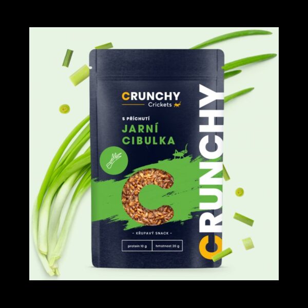 Crunchy Cricket s příchutí JARNÍ CIBUĽKA 20 g