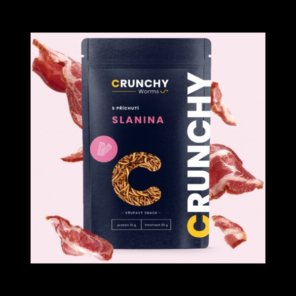 Crunchy Worms s příchutí SLANINA 20 g