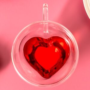 Termo sklenice srdce (2 kusy)