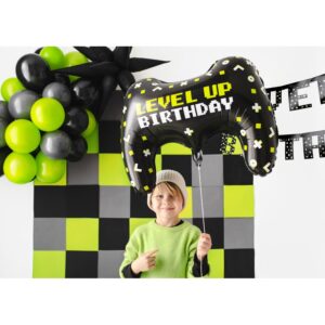 FB225 Party Deco Fóliový balón level up birthday - 72x52cm