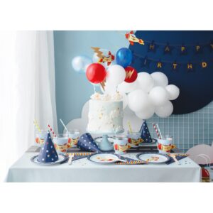 KBT1 Party Deco Set mini balónků na dort - letadlo mix - 10ks