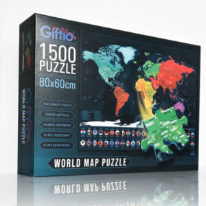 Puzzle mapa světa 1500 dílků