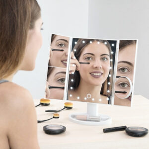 Zvětšovací kosmetické zrcadlo s LED osvětlením