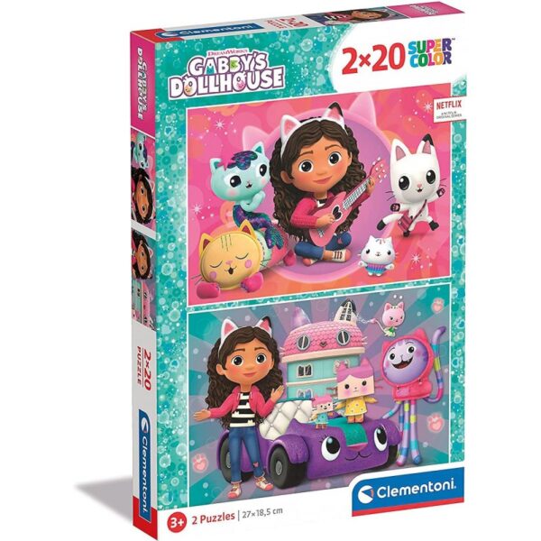 248025 TREFL Dětské puzzle - Gabby´s dollhouse - Sada 2x20ks