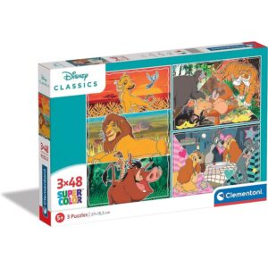 252855 Dětské puzzle - Disney - 3x48ks