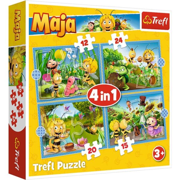 34356 Dětské puzzle - Včelka Maja - 4v1