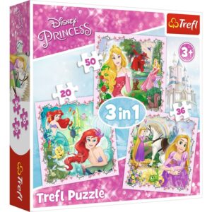 34842 Dětské puzzle - Disney Princess - 3v1