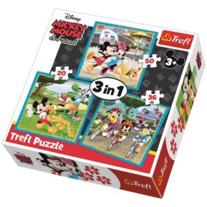 34846 Dětské puzzle - Mickey and friends - 3v1
