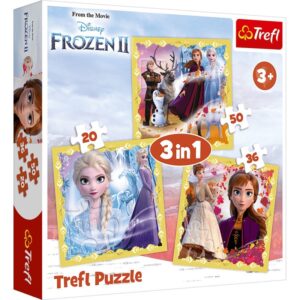 34847 Dětské puzzle - Anna and Elsa - 3v1