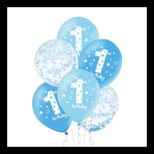 400815 Godan Set modrých balonů - My first birthday