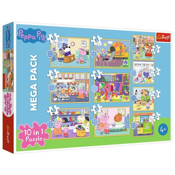 90383 Dětské puzzle - Peppa Pig V. - 10v1