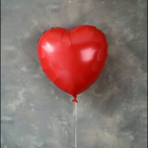 460181 PartyPal Fóliový balón - Střední srdce 45cm