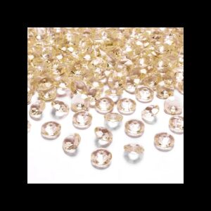 ADC12-019 Party Deco Diamantové konfety - 12mm Zlatá