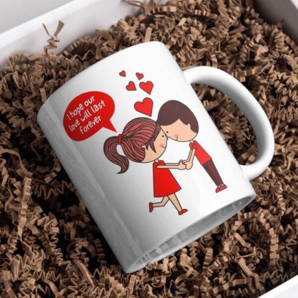 KH5-14 DR Hrnek - Love will last forever 330ml