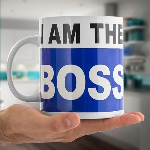 Velký hrnek I am the Boss