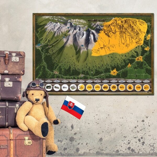 DR Stírací mapa Vysoké Tatry - Deluxe XL