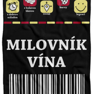 Deka 100% Milovník vína (Podšití beránkem: NE)