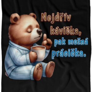 Deka Kávička pak prácička (Podšití beránkem: NE)