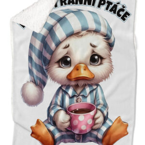 Deka Nejsem ranní ptáče (Podšití beránkem: ANO)