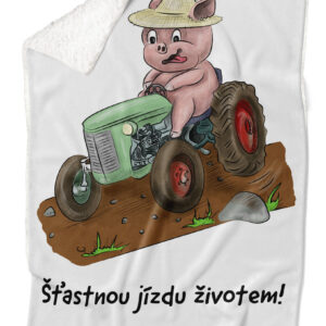 Deka Prasátko a traktor (Podšití beránkem: ANO)