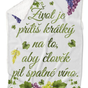 Deka Špatné víno (Podšití beránkem: ANO)