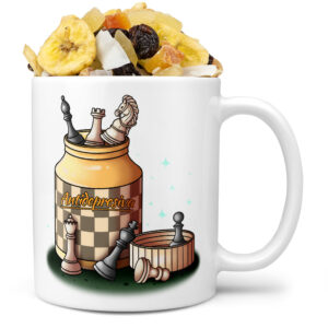 Hrnek Antidepresiva – šachy (Náplň hrníčku: Tropická směs)