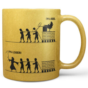 Hrnek Boss leader - zlatý (Náplň hrníčku: Žádná)